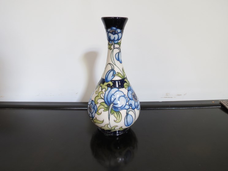 A Moorcroft "Florian Revisited" baluster vase (2nd). Signed NE10. Designed by Rachel Bishop. - Image 2 of 3