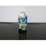 A Moorcroft "Cambrian Blue" vase. Signed NE 7. Designed by Kerry Goodwin. Boxed.