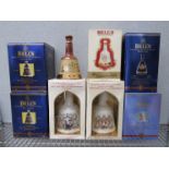 Bell's old Scotch whisky Royal Commemorative decanters, 100years Queen Mother,