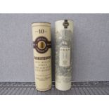 Auchentoshan 10yrs old single Malt whisky 75cl in tube, Oban "Little Bay of Caves" single Malt,