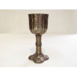 A Victorian silver plate missionary chalice with engraved inscription 'The Anglian Church' Kofukuj