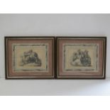 A pair of 19th Century pencil drawings of Biblical figures. Unsigned works, set in later frames. 16.