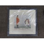 Six various framed and glazed early 19th Century military prints by Richard Dighton and others