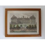 An early 18th Century coloured engraving of Clarendon House,