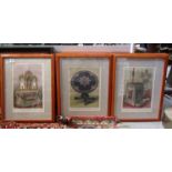 A set of ten framed and glazed coloured prints published by Day and Son of ornate furniture and