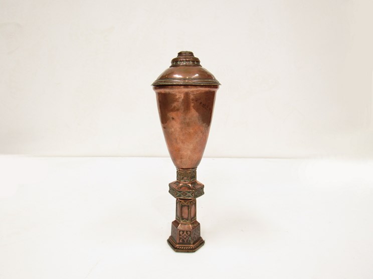 A 19th Century copper lidded chalise,