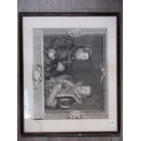 Two framed and glazed 18th Century etchings of Lady Jane Grey and of her mother, 'Frances,