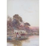 WALTER STUART LLOYD (1845-1959) A gilt framed and glazed watercolour,