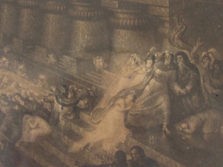 An early 19th Century engraving of Belshazzar's Feast by John Martin after his original painting - Image 3 of 5