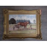 STEPHEN WALKER (1900-2004): A framed oil on Rowney board entitled "The Good Companions".