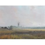 ALFRED SAUNDERS: "On Breydon Marsh, oil, 17.