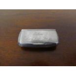 An Ari D. Norman silver pill box, personalised, London 1989, 6.