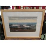 STEPHEN MARTYN: A watercolour entitled "When The Geese Fly, Snettisham",