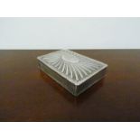 A Victorian silver playing card case 12cm,