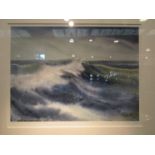 A limited edition print entitled "Sea Window, Under Northern Skies" by Nick Oxley 3/200,