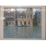 "The Palazzo Dario Venice, a framed giclée print after Claude Monet (1840- 1926),