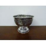 A Francis Tufnell silver trophy bowl with engraved inscription, swag embellishment London 1908,