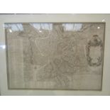 PLAN DE LA VILLE DE ROME: An 1831 dated engraved map depicting the city of Rome,