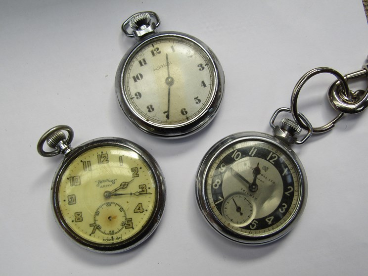 Three mid 20th Century pocket watches - Ingersoll (2) and Services