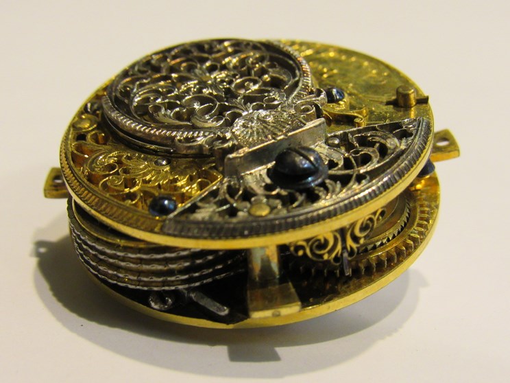 A mid 18th Century gold and enamelled pocket watch by William Post, London, - Image 5 of 9