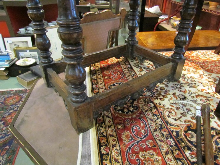 A 17th Century Italian walnut and yew enclosed writing desk, - Image 2 of 4