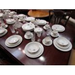 A quantity of Royal Doulton "Tumbling Leaves" dinner and tea wares, approx.