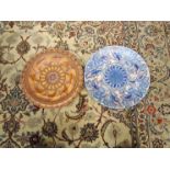 Two Rhead chargers including Charlotte Rhead by Crown Ducal,