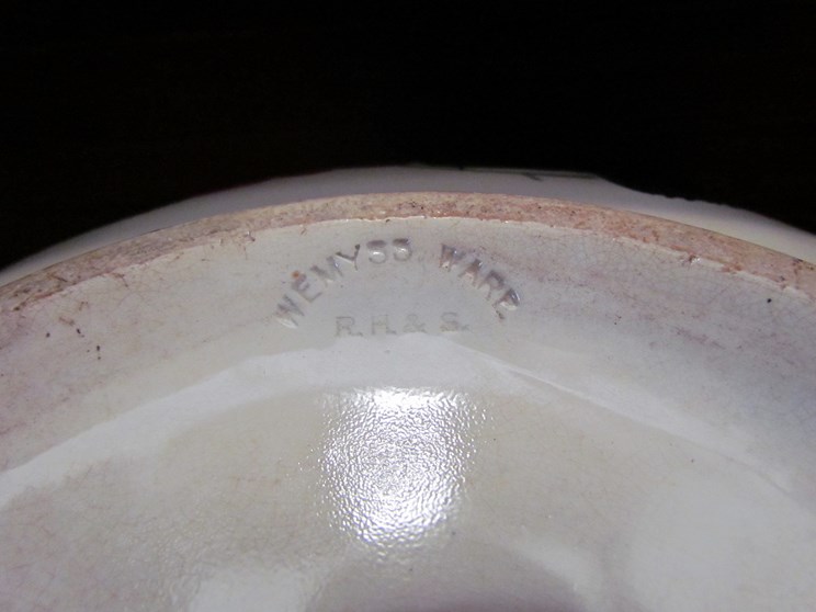 A Wemyss Rose pattern wash bowl and jug, chip to lip of jug (jug 24cm tall, - Image 3 of 4
