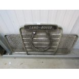 A Landrover front grille with horseshoe