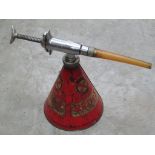 A Redex conical oil dispenser