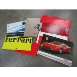 A quantity of Ferrari brochures including 348, mondial 8,