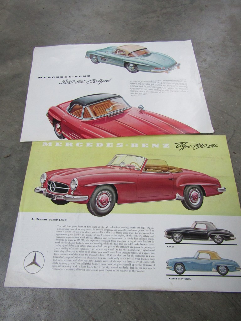 Two 1950's original Mercedes-Benz brochures,