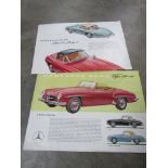 Two 1950's original Mercedes-Benz brochures,