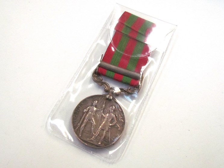 A Victorian India General Service medal (IGS) with Punjab Frontier 1897-98 clasp to 2132 Pte. J. - Image 2 of 2