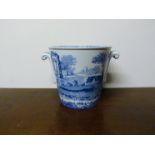 A Spode Blue Italian ice bucket 21cm tall