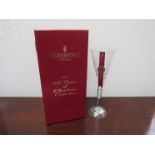 A set of 12 boxed "12 days of Christmas" Waterford glasses with certificates,