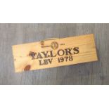 1978 Taylor's LBV Port,