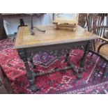 A late 18th early 19th Century Continental carved oak hall table,