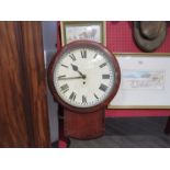 A Victorian fusee dial clock,