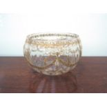 A 19th Century French gilt glass bowl,