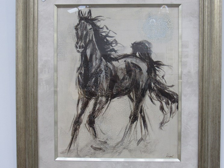 Two framed and glazed Horse pictures "High Stepping by Dupre, - Image 2 of 2