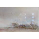 IAN ARMOUR-CHELU (1928-2000) A framed and glazed watercolour- 'Autumn Afternoon' Pencil signed and