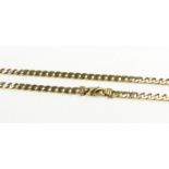 A 9ct gold curb link necklace