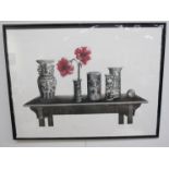 20th Century Limited Edition signed print 'Chinese Vases II' 6/200 75cm x 101cm