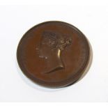 A Victoria copper medal 'In Honour of her Majesty's visit to the Corporation of London 9th November