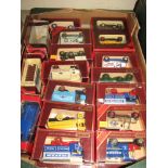 A box of Matchbox red boxed Models of Yesteryear