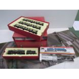 Mint boxed Hornby digital boxed set Clan Line Merchant Navy Class, box sun faded,