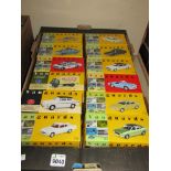 A box of boxed 1:43 scale Vanguards models