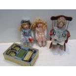 Two boxed German modern dolls,