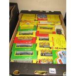 A box of mainly Shell sports car collection models